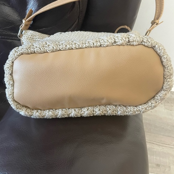 The Sak Sequoia Hand Crochet Hobo Shoulder Bag W/ Metallic Underlay - Picture 7 of 13